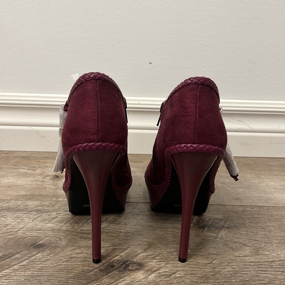 Brand New Burgundy Stiletto/High Heels Boots - Picture 4 of 7